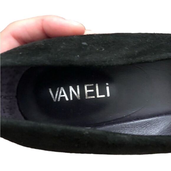 Vaneli black suede material heels size 7.5‎ - Picture 2 of 9